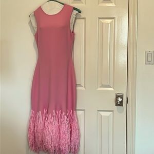 Oscar de la Renta 2022 Collection Sheath Dress. Pink size medium.
